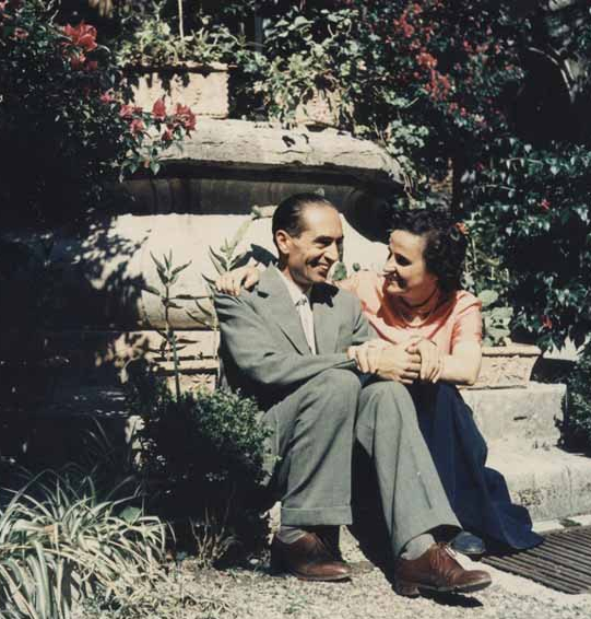 Gianna e Pietro in viaggio di nozze ai Castelli Romani, settembre 1955